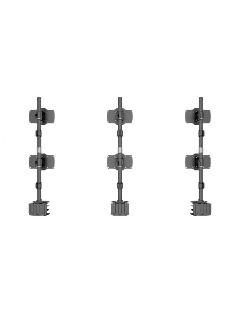 MULTIBRACKETS 2741 Support de table rotatif Multibrackets VESA Desktopmount Sixth Vertical Desk Clamp - 6 écrans de 24" -32" Ma
