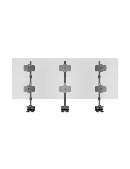 MULTIBRACKETS 2741 Drehbare Tischhalterung Multibrackets VESA Desktopmount Sixth Vertical Desk Clamp - 6 Bildschirme von 24  -