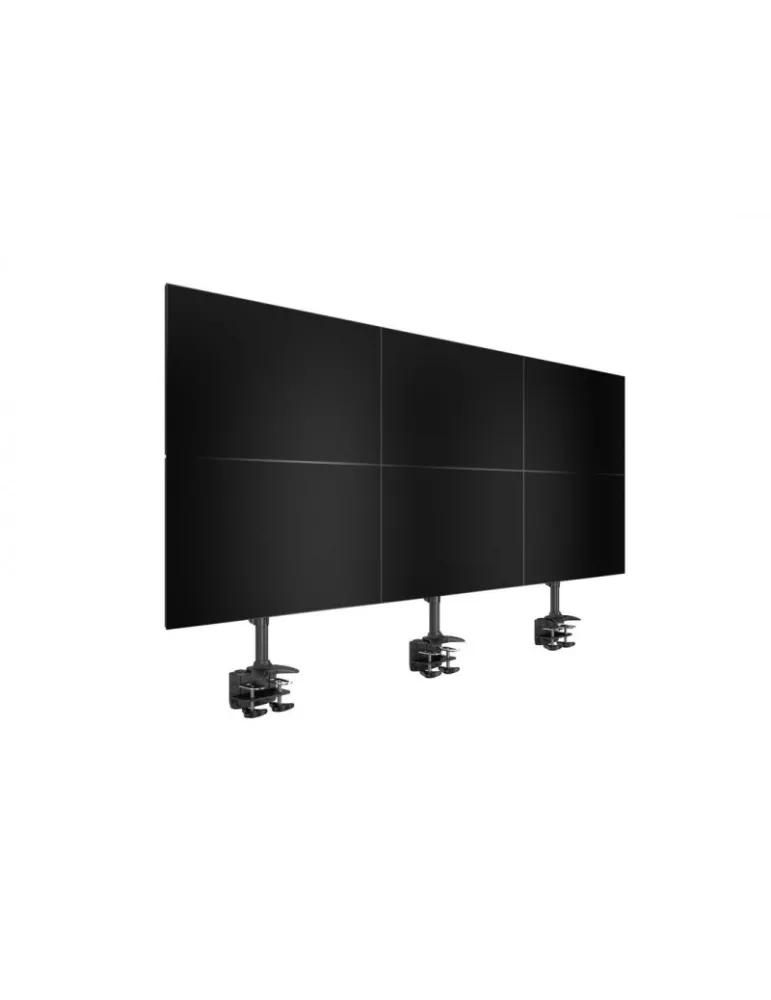 MULTIBRACKETS 2741 Multibrackets VESA Desktopmount Sixth Vertical Desk Clamp - 6 screens 24  -32  Max 200x100 MULTIBRACKETS MU