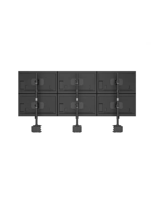 MULTIBRACKETS 2741 Multibrackets VESA Desktopmount Sexta Vertical Abrazadera de escritorio - 6 pantallas de 24  -32  Max 200x1