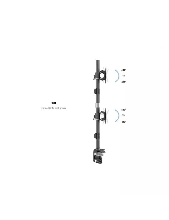MULTIBRACKETS 2741 Drehbare Tischhalterung Multibrackets VESA Desktopmount Sixth Vertical Desk Clamp - 6 Bildschirme von 24  -