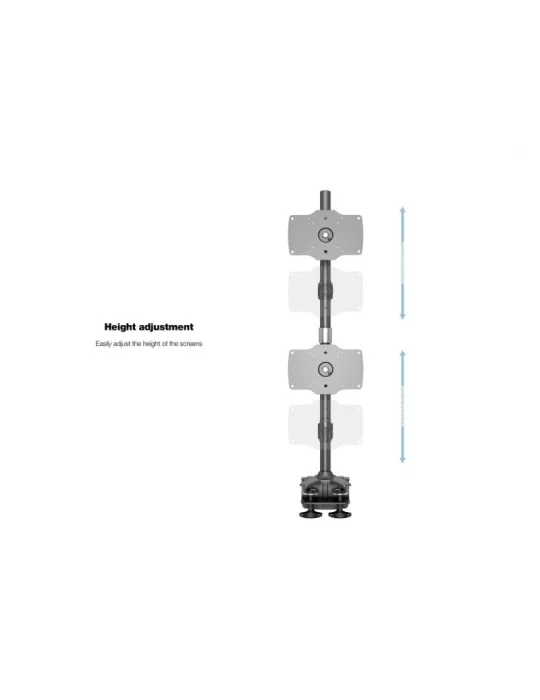 MULTIBRACKETS 2741 Drehbare Tischhalterung Multibrackets VESA Desktopmount Sixth Vertical Desk Clamp - 6 Bildschirme von 24  -