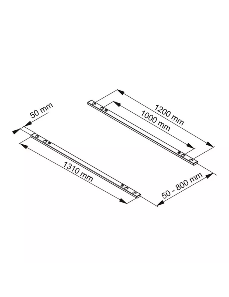MULTIBRACKETS 1206 VESA extension bars Multibrackets Motorized Mount load 160kg VESAMax 1200x800 MULTIBRACKETS MUL1206 | Music