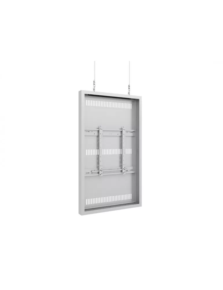 MULTIBRACKETS 3700 Caisson avec Elingues Multibrackets Enclosure Wire Medium White - écran 55"