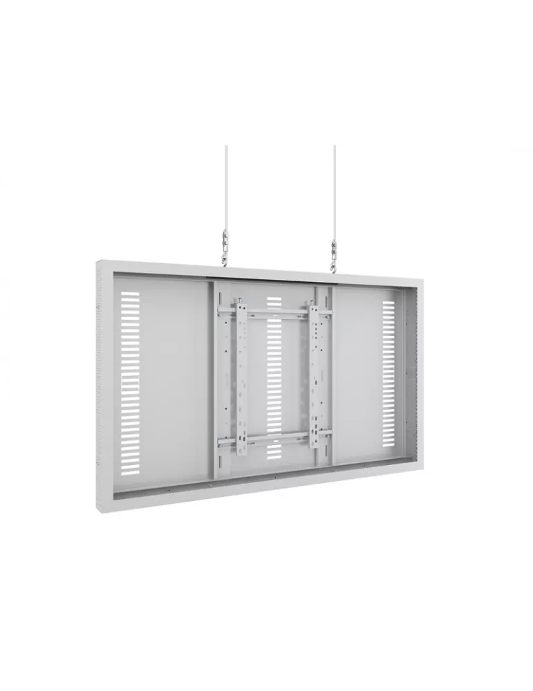 MULTIBRACKETS 3700 Caisson avec Elingues Multibrackets Enclosure Wire Medium White - écran 55"