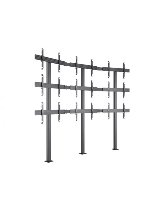 MULTIBRACKETS 4646 Support sol a fixer pour mur vidéo Multibrackets Video Wall Floormount MBFMC3x2U- 9 écrans 32-65" VESA Max 6