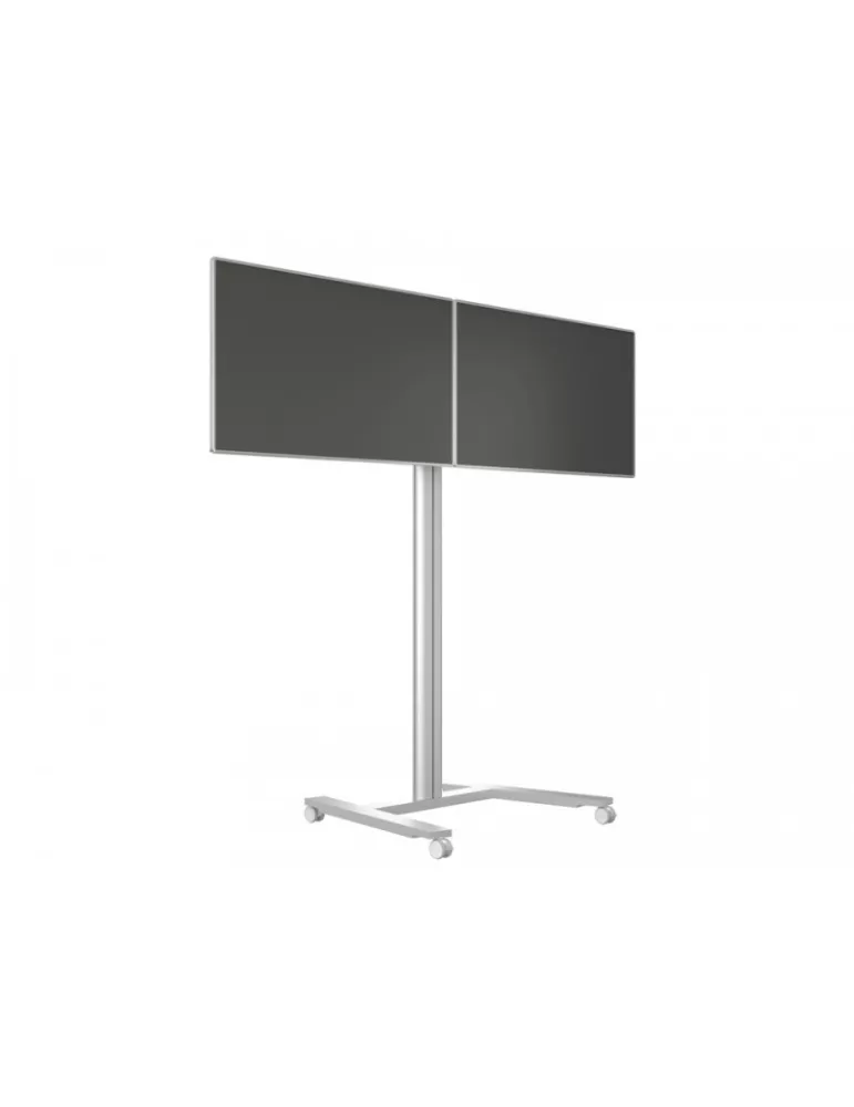 MULTIBRACKETS 5365 Support mobile Double ecrans Multibrackets Public Display Stand 180 HD Dual - 2 screens 40 -60  VESA Max 80