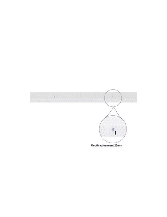 MULTIBRACKETS 3724 Caisson avec Elingues Multibrackets Enclosure 65" Wire Medium White