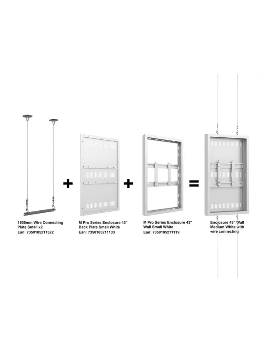 MULTIBRACKETS 1522 Ceiling sling support Multibrackets 1500mm Wire Connecting Plate Small MULTIBRACKETS MUL1522 | MusicGoodDea