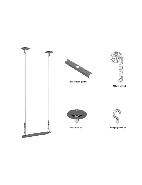 MULTIBRACKETS 1522 Ceiling sling support Multibrackets 1500mm Wire Connecting Plate Small MULTIBRACKETS MUL1522 | MusicGoodDea