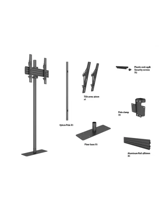 MULTIBRACKETS 8939 Multibrackets Single Pole Floormount Pro 32  -65   REF  MULTIBRACKETS MUL8939 | MusicGoodDeal