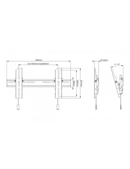 MULTIBRACKETS 6560 Super Slim neigbarer Wandhalter Multibrackets für 32  - 65  LG OLED Bildschirm MULTIBRACKETS MUL6560 | Musi