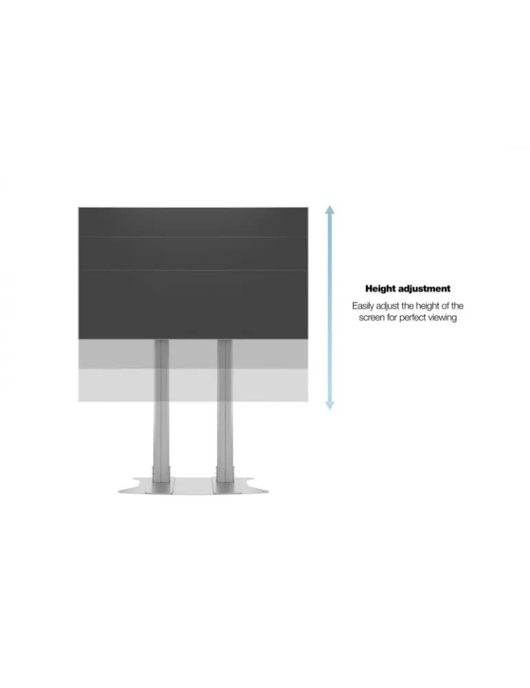 MULTIBRACKETS 2562 Soporte sol Multibrackets Display Stand 210 Dual Pillar SIlver - écran 70 -110  VESA Max 800x600 MULTIBRACK