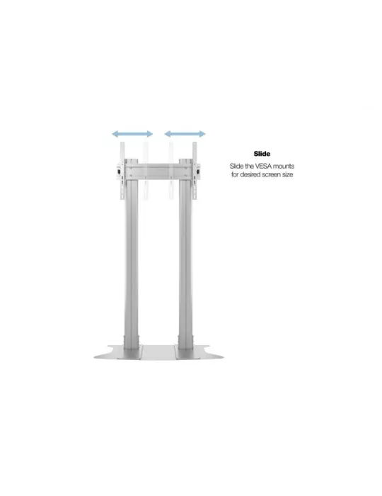 MULTIBRACKETS 2562 Bodenständer Multibrackets Display Stand 210 Dual Pillar SIlver - 70 -110 -Bildschirm VESA Max 800x600 MULT