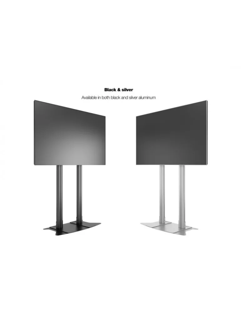 MULTIBRACKETS 2562 Bodenständer Multibrackets Display Stand 210 Dual Pillar SIlver - 70 -110 -Bildschirm VESA Max 800x600 MULT