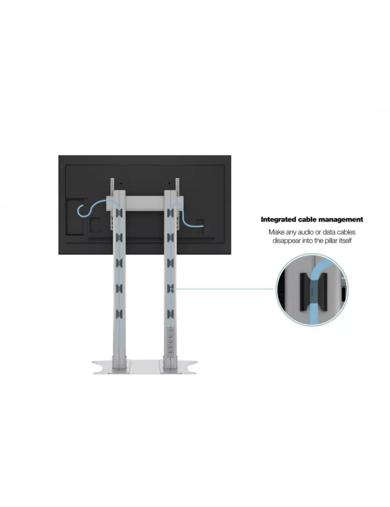 MULTIBRACKETS 2562 Bodenständer Multibrackets Display Stand 210 Dual Pillar SIlver - 70 -110 -Bildschirm VESA Max 800x600 MULT