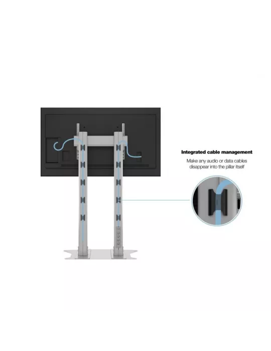 MULTIBRACKETS 2562 Bodenständer Multibrackets Display Stand 210 Dual Pillar SIlver - 70 -110 -Bildschirm VESA Max 800x600 MULT