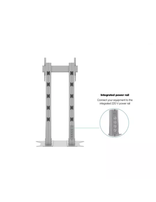 MULTIBRACKETS 2562 Support sol Multibrackets Display Stand 210 Dual Pillar SIlver - écran 70"-110" VESA Max 800x600