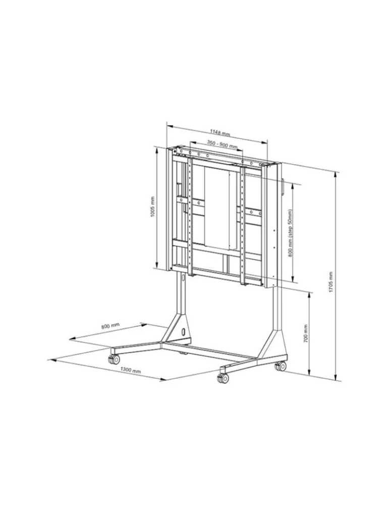 MULTIBRACKETS 2890 Support à roulettes motorisé Multibrackets Motorized Floorstand - écran 42  - 110  VESA Max 350x900 MULTIBR
