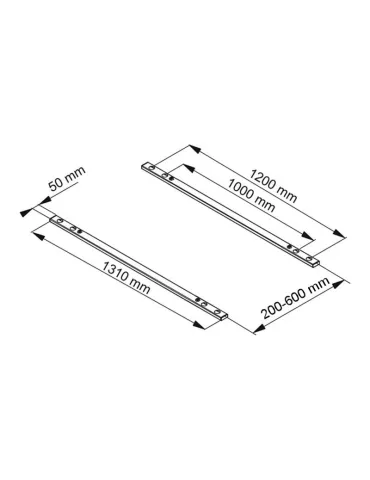 MULTIBRACKETS 2951 Verlängerungsstangen VESA Motorized Public Floorstand und Wallmount 160kg Series VESA Max 1200x800 MULTIBRA 2