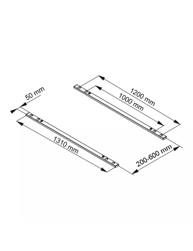 MULTIBRACKETS 2951 Extension bars VESA Motorized Public Floorstand and Wallmount 160kg Series VESA Max 1200x800 MULTIBRACKETS
