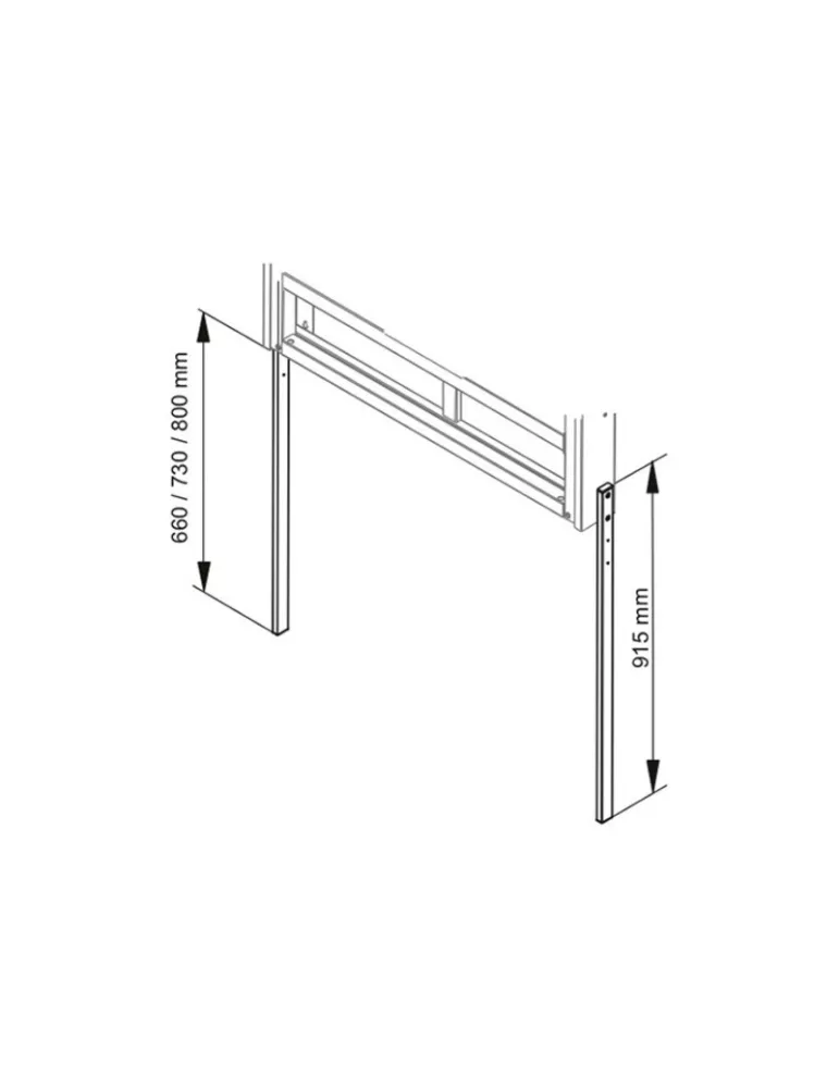 MULTIBRACKETS 2975 Barres d extension réglable Multibrackets Leg Extensions Motorized Mount HD MULTIBRACKETS MUL2975 | MusicGo