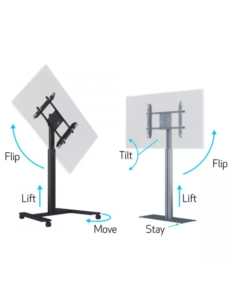 MULTIBRACKETS 6041 Support de sol motorisé Multibrackets Motorized Display Stand Floorbase - écran 30"-60" Vesa Max 800x400