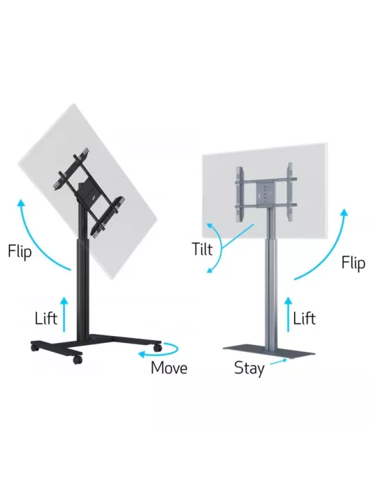 MULTIBRACKETS 6041 Motorisierter Bodenständer Multibrackets Motorized Display Stand Floorbase - 30 -60 -Bildschirm Vesa Max 80