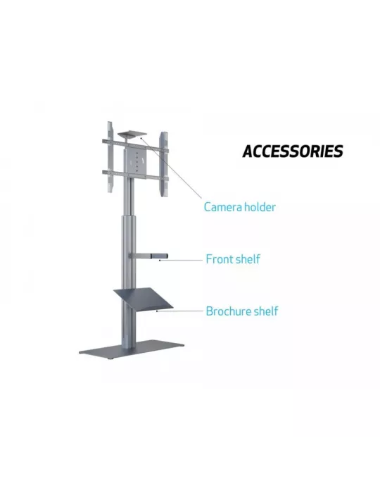 MULTIBRACKETS 6041 Support de sol motorisé Multibrackets Motorized Display Stand Floorbase - écran 30"-60" Vesa Max 800x400