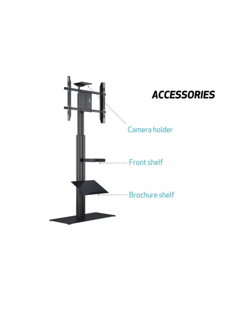 MULTIBRACKETS 6058 Support de sol motorisé Multibrackets Motorized Display Stand Floorbase pour écran 30 -60  Charge 40kg Vesa