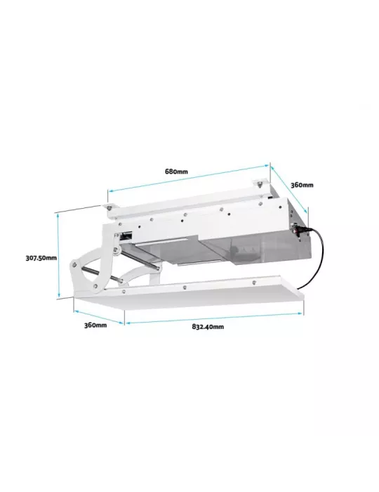 MULTIBRACKETS 9585 Support plafond motorisé inversé Multibrackets Motorized Ceiling Mount Inverted - écran 32 -70  Vesa Max 60