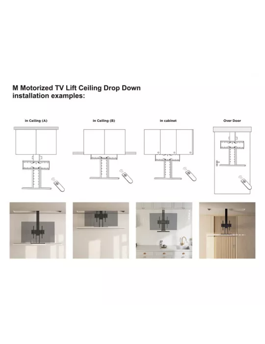 MULTIBRACKETS 6787 Deckenhalterung Multibrackets Motorized TV Lift Ceiling Drop Down - Bildschirm 32 -55  VESA Max 400x400 MUL