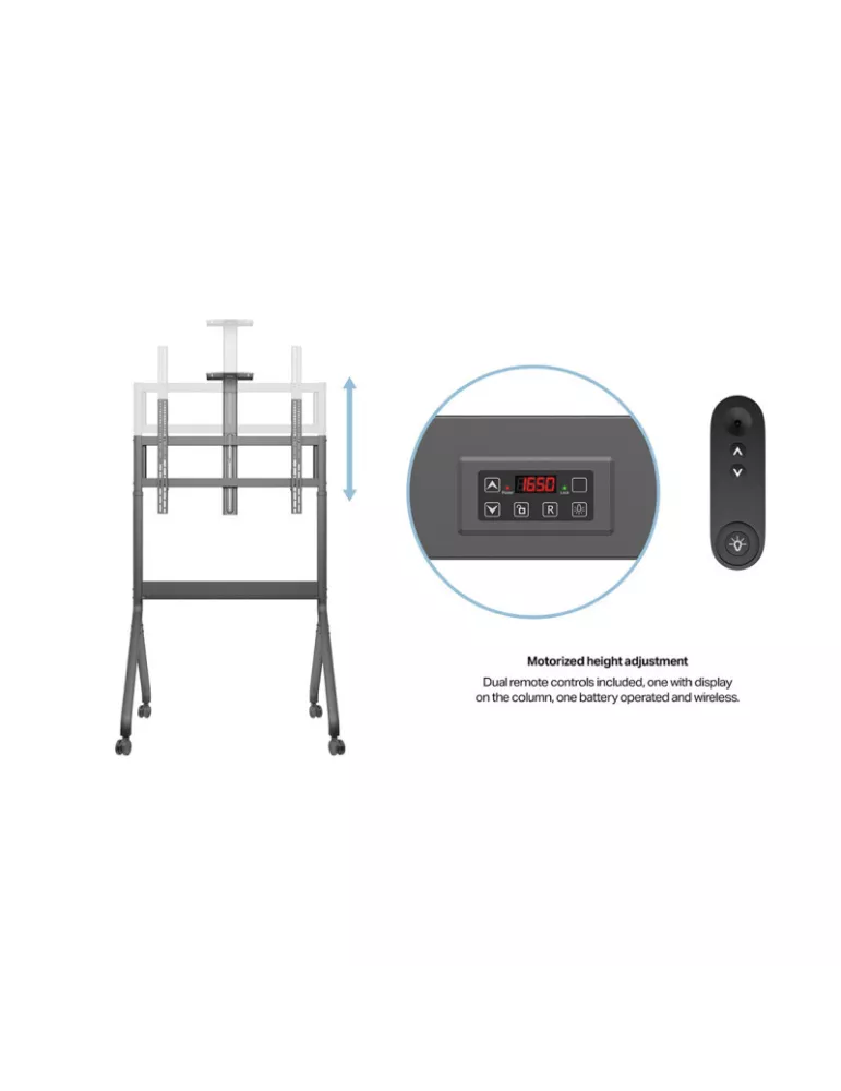 MULTIBRACKETS 7418 Motorisierter mobiler Ständer Collaboration Floorstand 55-86   REF  MULTIBRACKETS MUL7418 | MusicGoodDeal