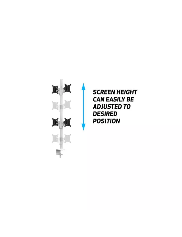 MULTIBRACKETS 5594 Multibrackets rotating table stand Deskmount Officeline Quad B2B White - 15  -30  screen Vesa Max 100x100 M