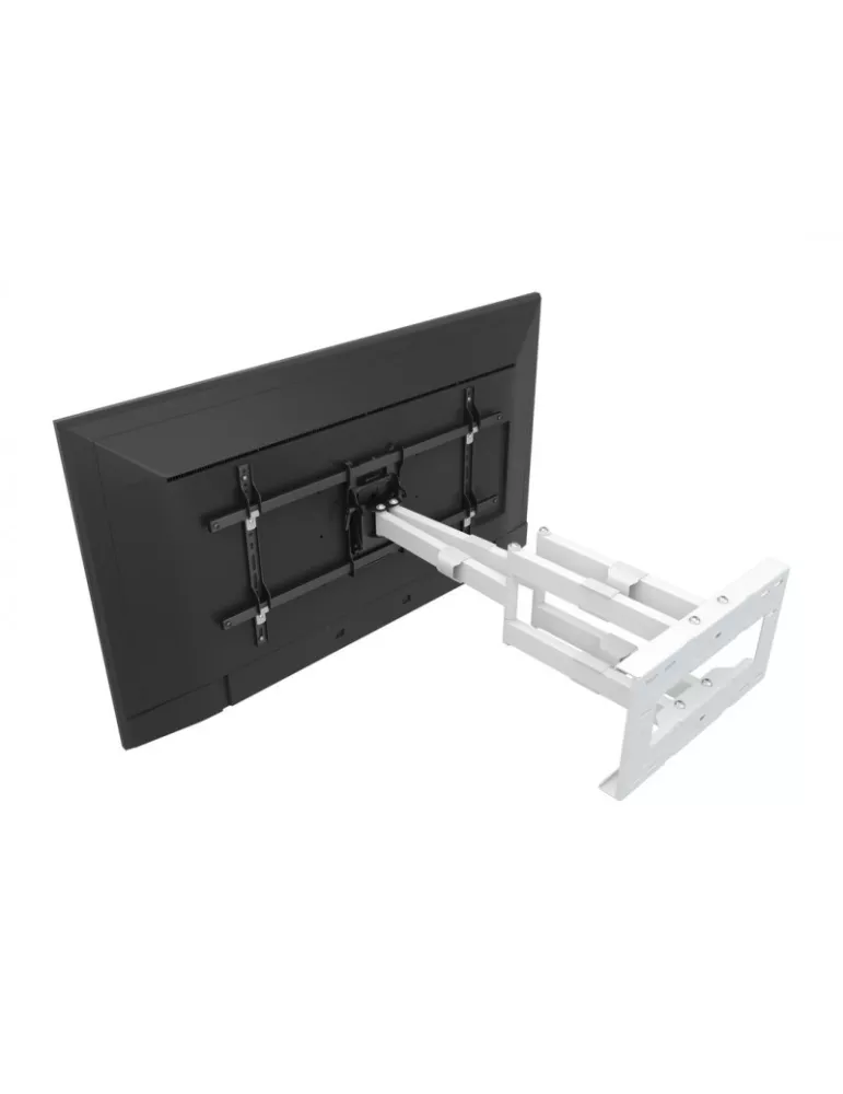 MULTIBRACKETS 6881 Articulated Wall Support Double White Multibrackets Long Reach Arm 91cm Dual for LCD Screens 50 - 80  - 60k
