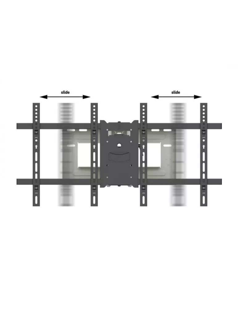 MULTIBRACKETS 6881 Support mural articulé Double Blanc Multibrackets Long Reach Arm 91cm Dual pour Ecran LCD 50"- 80" - 60kg - 