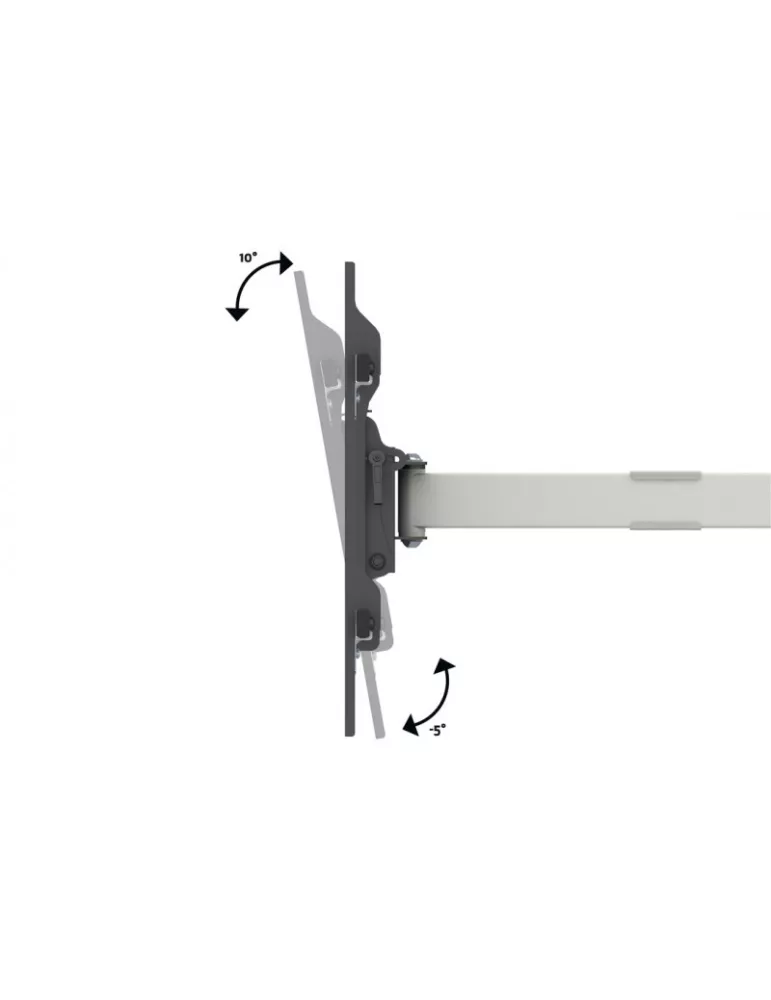 MULTIBRACKETS 6881 Articulated Wall Support Double White Multibrackets Long Reach Arm 91cm Dual for LCD Screens 50 - 80  - 60k