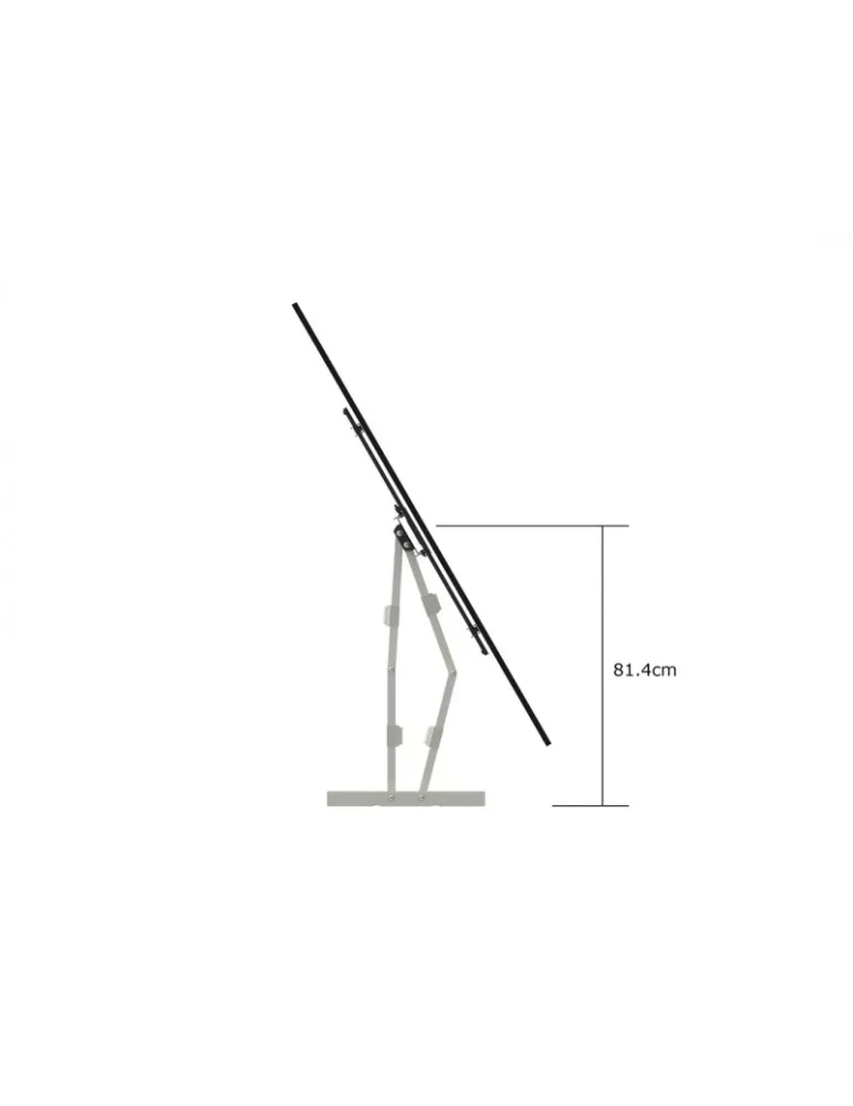 MULTIBRACKETS 6881 Support mural articulé Double Blanc Multibrackets Long Reach Arm 91cm Dual pour Ecran LCD 50"- 80" - 60kg - 