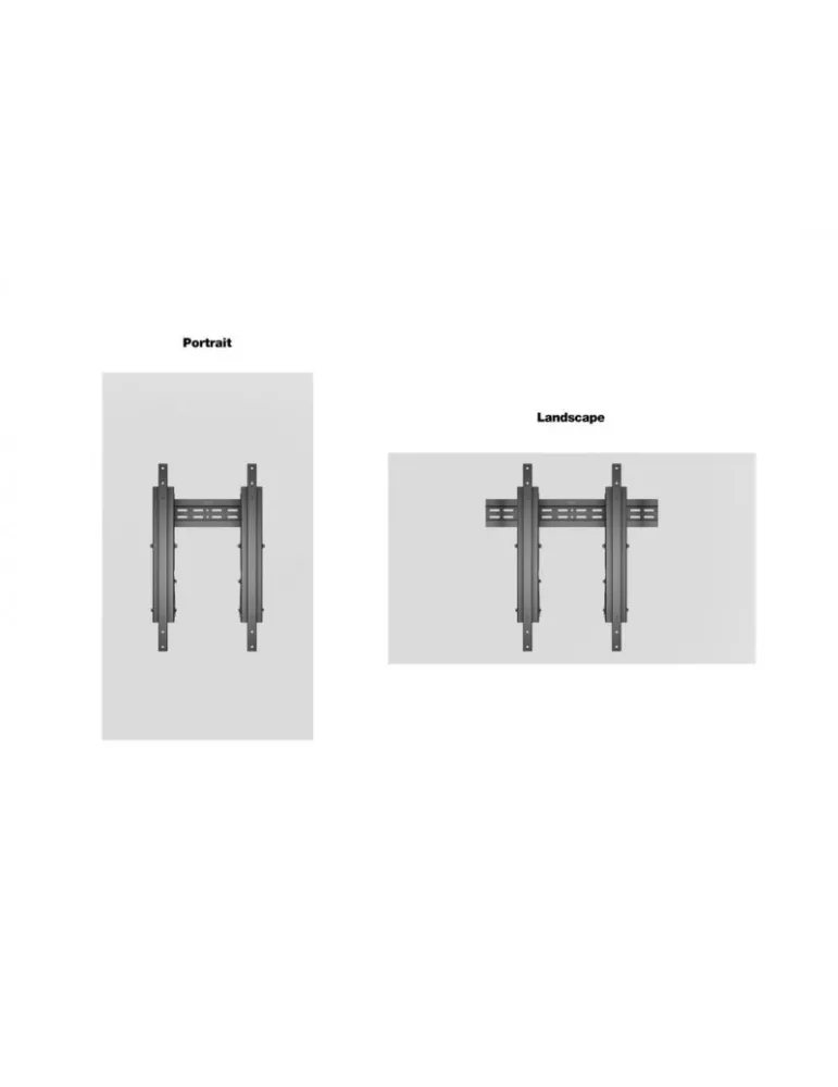 MULTIBRACKETS 2529 Wandhalterung Multibrackets Public Video Wall Mount Push - Bildschirm 40-70  VESA Max Porträt 400x600 MULTI