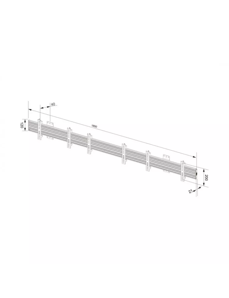 MULTIBRACKETS 7017 Support mural Multibrackets Universal Wallmount MBW3U Fixed 200x200 Ref MULTIBRACKETS MUL7017 | MusicGoodDe