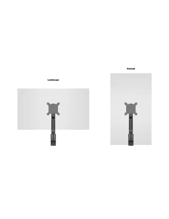 MULTIBRACKETS 0983 Support de table Multibrackets Gas Lift Arm Wall Basic pour écran 15"- 32" Charge 10Kg Vesa Max 100x100