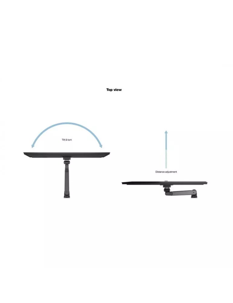 MULTIBRACKETS 0983 Support de table Multibrackets Gas Lift Arm Wall Basic pour écran 15"- 32" Charge 10Kg Vesa Max 100x100