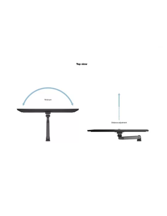 MULTIBRACKETS 0983 Support de table Multibrackets Gas Lift Arm Wall Basic pour écran 15"- 32" Charge 10Kg Vesa Max 100x100