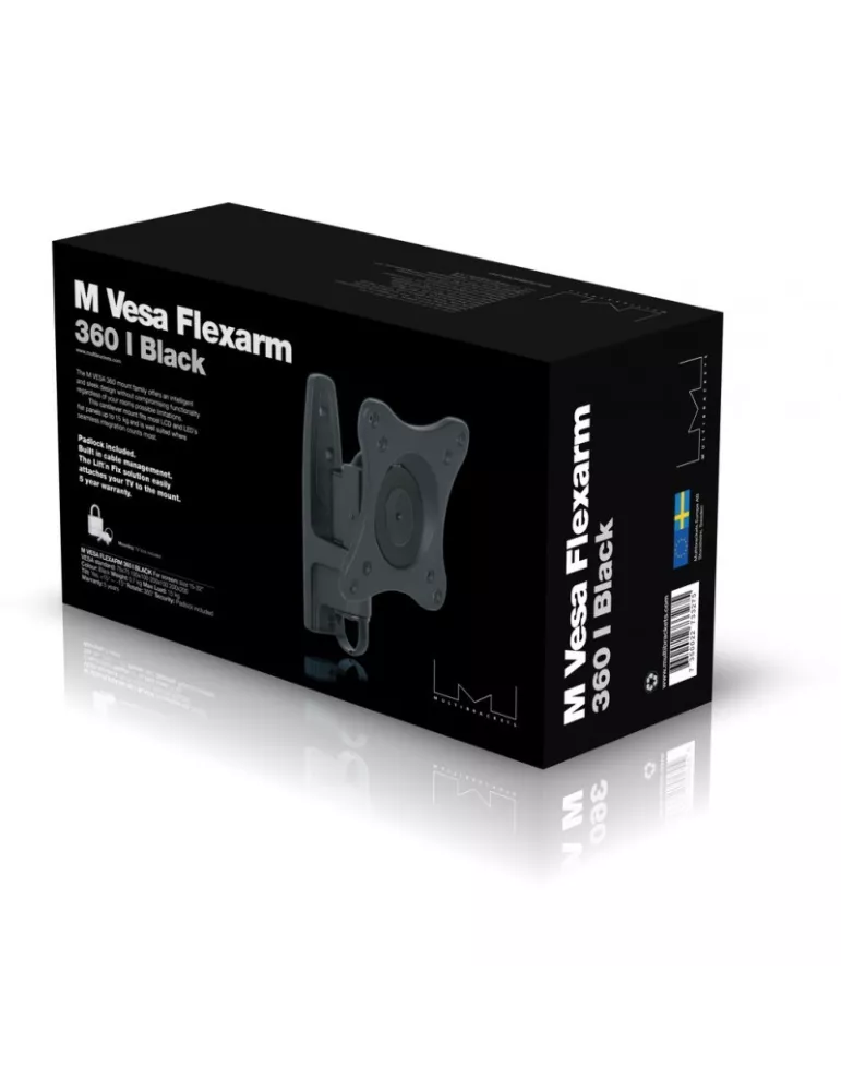 MULTIBRACKETS 3275 Support mural  VESA Flexarm 360 Black 75/100/200 Ref :
