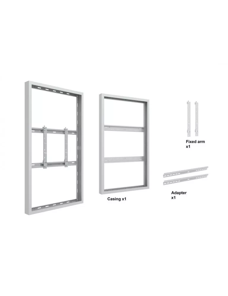 MULTIBRACKETS 1232 Caisson mur pour moniteur Multibrackets Enclosure 65  Wall Medium White - VESA Max 600x400 MULTIBRACKETS MU