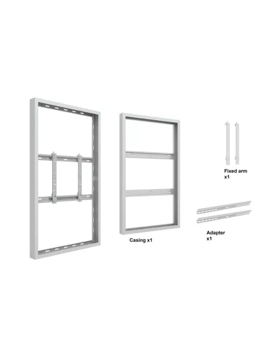 MULTIBRACKETS 1232 Caisson mur pour moniteur Multibrackets Enclosure 65" Wall Medium White - VESA Max 600x400