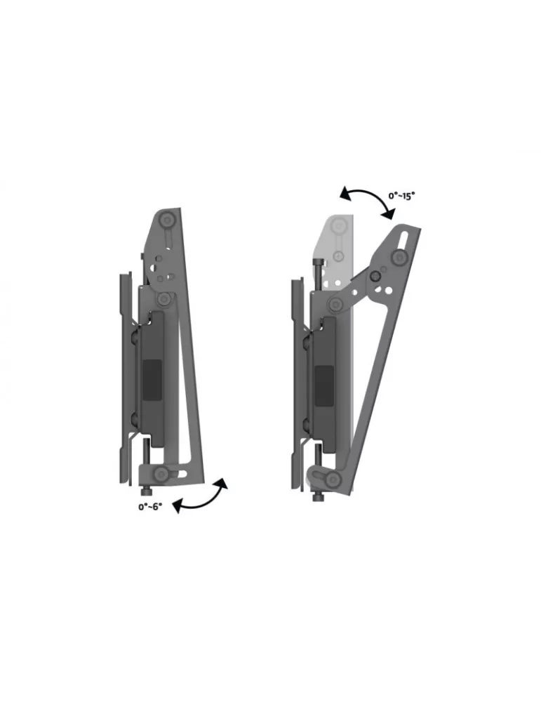 MULTIBRACKETS 7031 Support mural inclinable Multibrackets Wallmount Pro MBW2U Tilt 200 Black - 2 écrans 27"-32" VESA Max 200x20