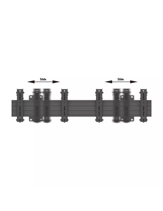 MULTIBRACKETS 7031 Multibrackets Wallmount Pro MBW2U Tilt 200 Negro - 2 pantallas 27 -32  VESA Max 200x200 MULTIBRACKETS MUL70