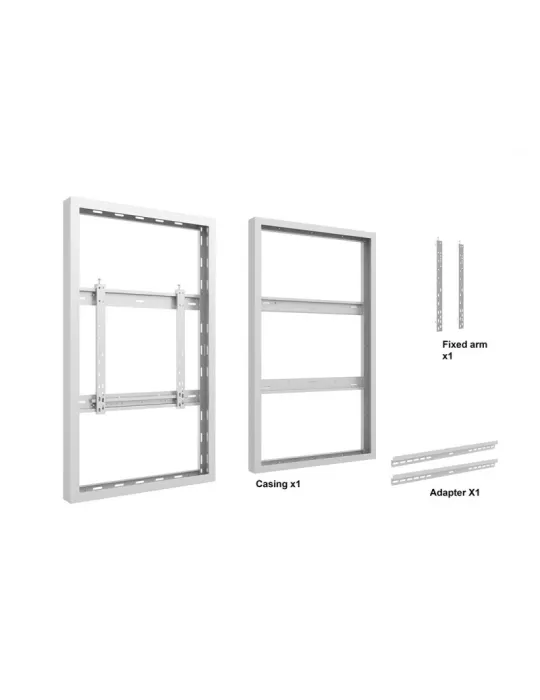MULTIBRACKETS 1416 Caisson Multibrackets Enclosure 50" Wall Medium White - VESA Max 600x400