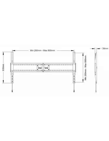 MULTIBRACKETS 1091 Wallmount Multibrackets SD MAX 800x600 REF  MULTIBRACKETS MUL1091 | MusicGoodDeal 2